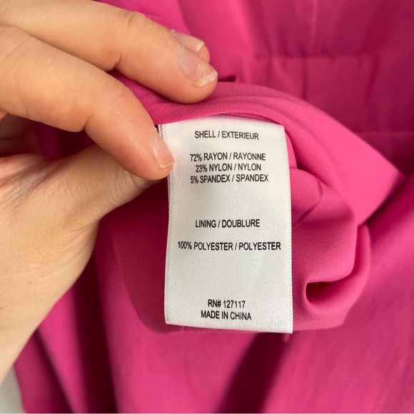 One33 Social Magenta Pink Bow Mini Dress Sleeveless Spaghetti Strap Party 00 - Picture 10 of 13